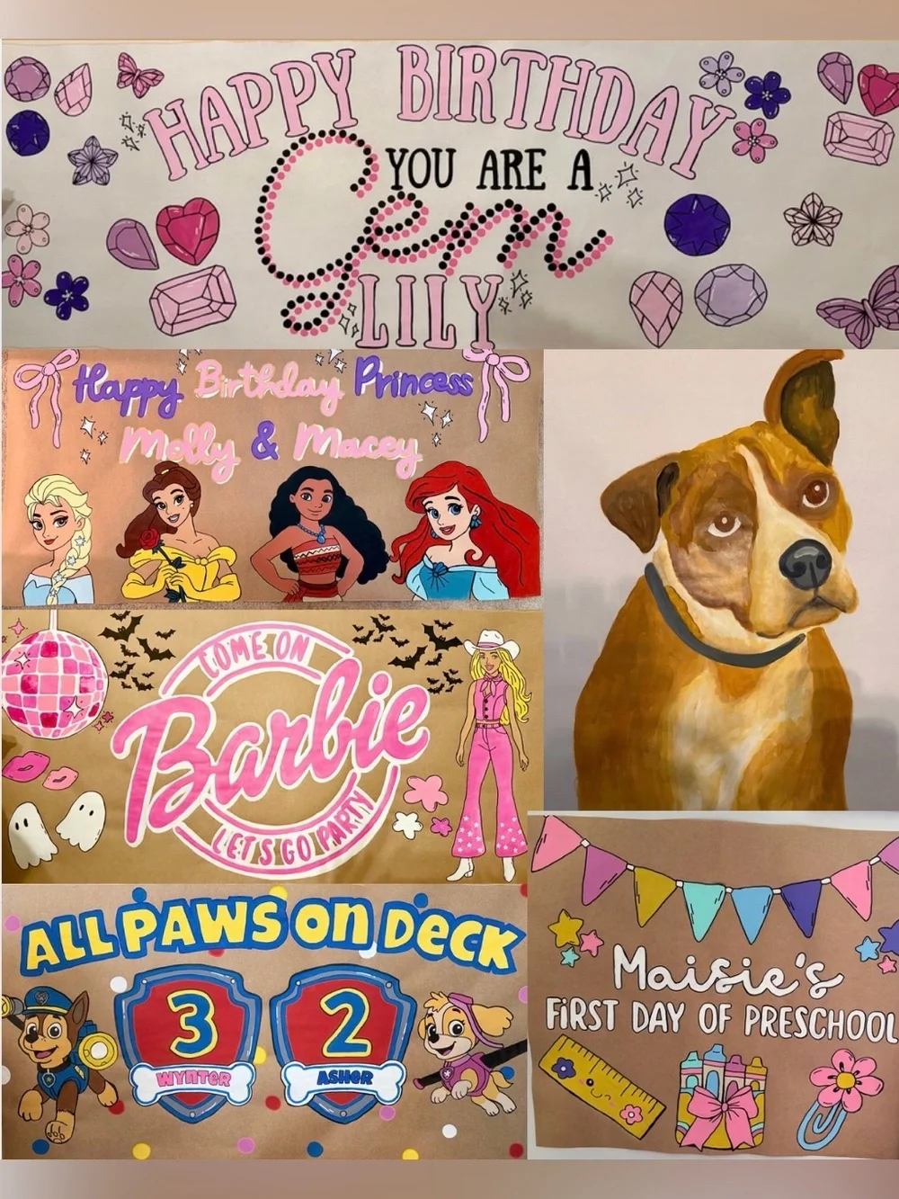 Custom Hand Painted Banners